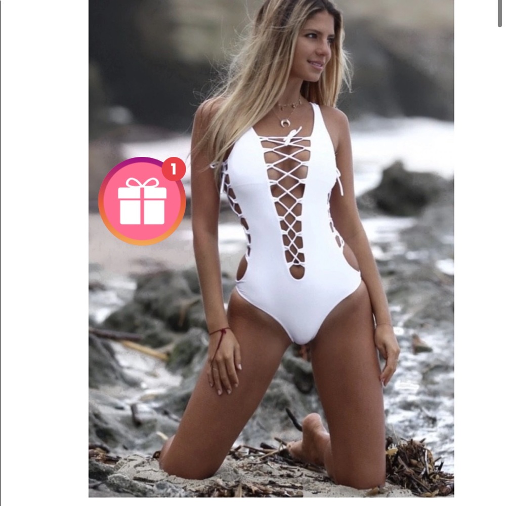Black SunnyCo Bianca One Piece Swimsuit